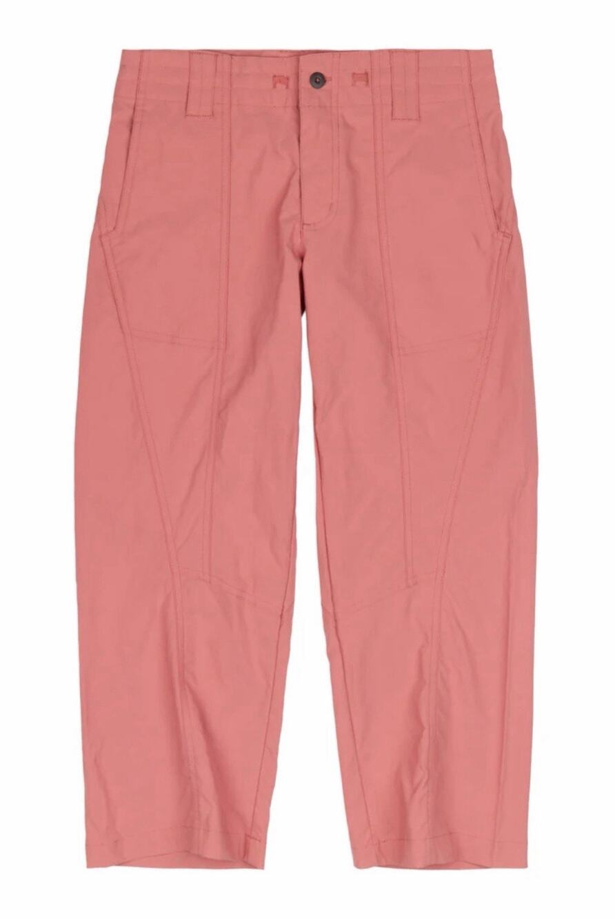 Patagonia Inter Continental Capri Pants Womens 14 Coral Pink Hiking Pockets